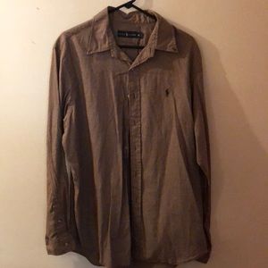 Mens XL long Sleeve Button up Ralph Lauren Polo Shirt